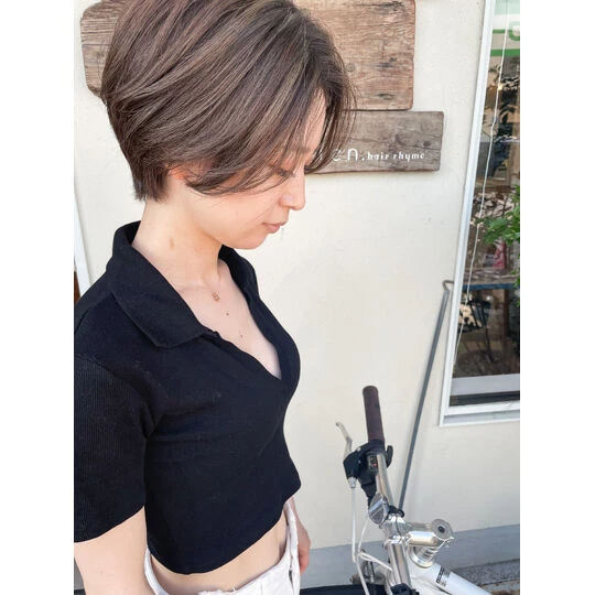 画像3730：大人カッコいい ボーイッシュベリーショート 20代30代40代◎