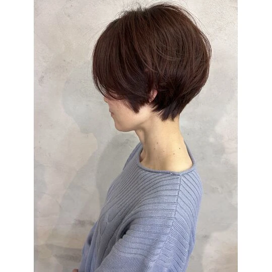画像4133：くせ毛でもまとまるショートボブ/豊橋で人気の40代大人ショートカット