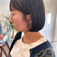 画像5270：シャープなワンレングスボブ｜お手入れ要らずなワンレングスボブ