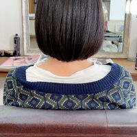 画像5272：シャープなワンレングスボブ｜お手入れ要らずなワンレングスボブ